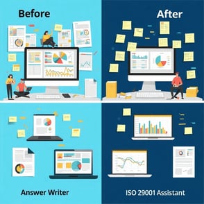 ISO 29001 : avant / après Answer Writer