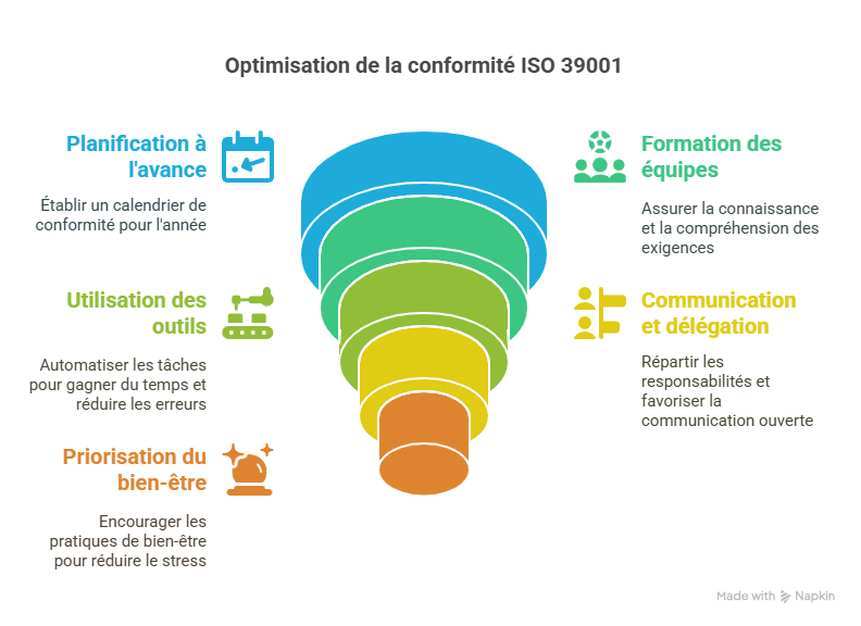 Bonnes pratiques pour optimiser Réduire le stress lié à ISO 39001
