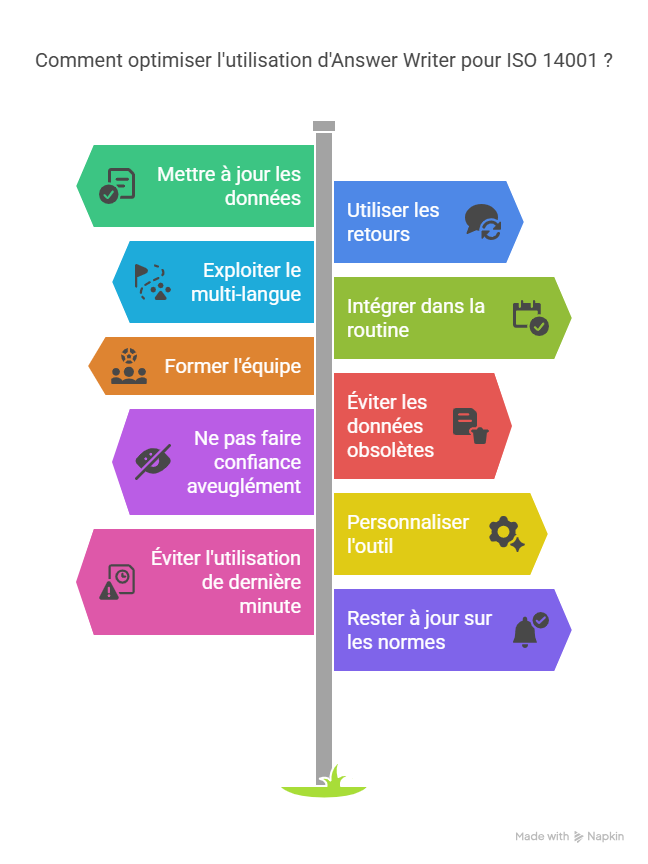 Bonnes pratiques pour optimiser l’utilisation d’Answer Writer pour ISO 14001