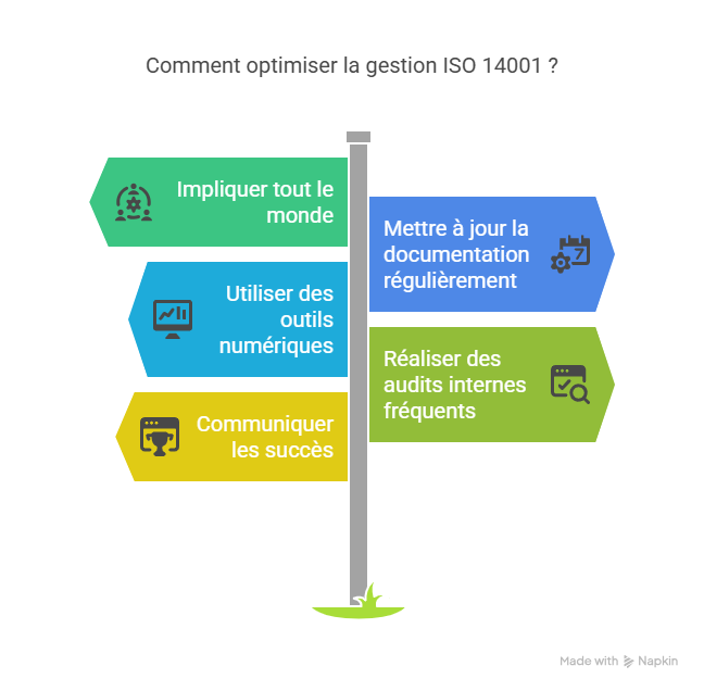 Bonnes pratiques pour optimiser la gestion ISO 14001