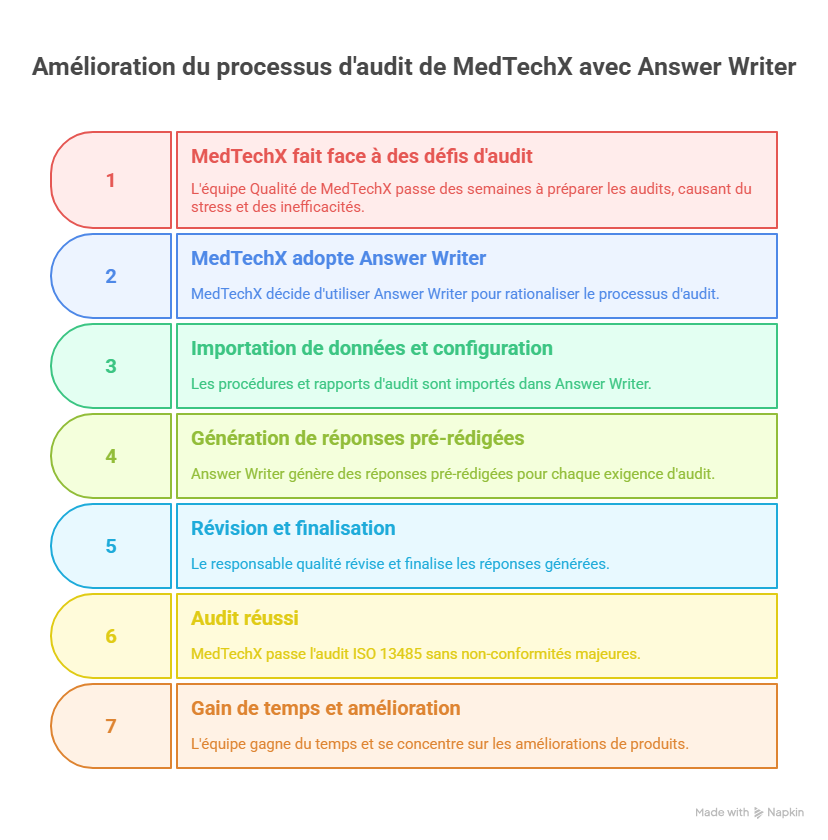 Cas d’usage avec Answer Writer (fictif et anonyme)
